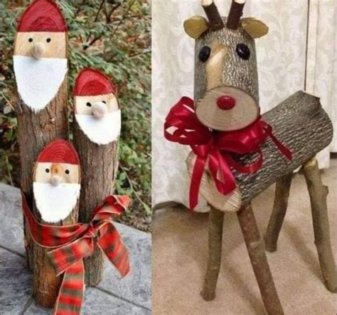 Ideas Para Decorar Esta Navidad Con Troncos De Madera De Todo Navidad