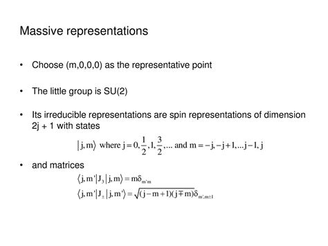 Unitary Representations Of The Poincare Group Ppt Download