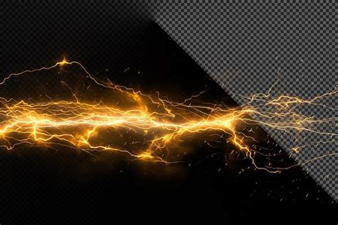 Premium PSD | A bright flame with sparks and a dark background