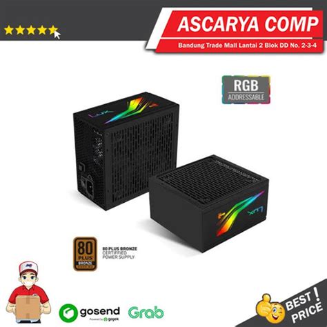 Jual Power Supply AEROCOOL LUX RGB 650M 650WATT 80 BRONZE MODULAR