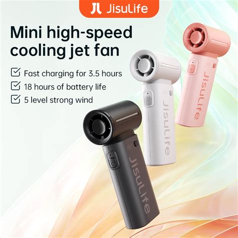 Jisulife Life Portable Fan Rechargeable Mah Mini Fan With