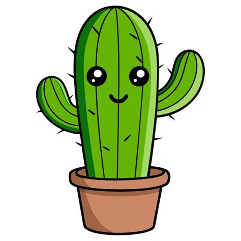 Premium Vector Cute Cactus Plant Vector Art