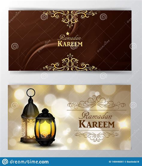 Estilo Incompleto Del Ejemplo De Eid Mubarak Lantern Con El Ornamento