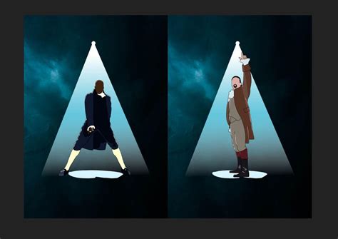 I drew two posters: Hamilton and Burr. They're available as prints as well on https://www ...