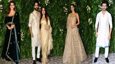 Kriti Sanons Diwali Bash Kartik Aaryan Varun Dhawan Natasha Dalal