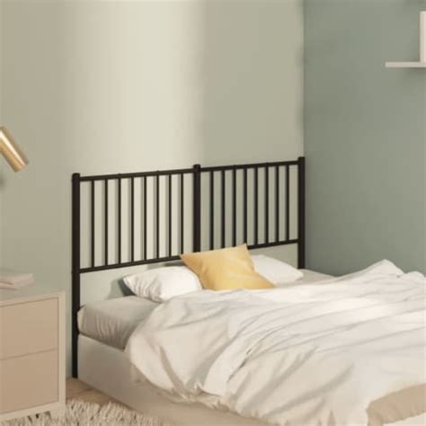 Vidaxl Metal Headboard Black Kroger