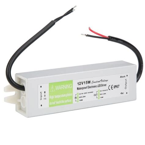 LIU 7615069148889 Alimentation étanche DC24V 15W AC90 250V IP67 Pilote