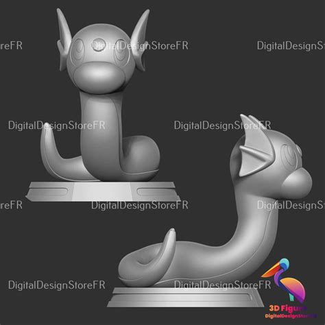 Dratini Pokemon Go 3d Model Stl Digital Figure Etsy