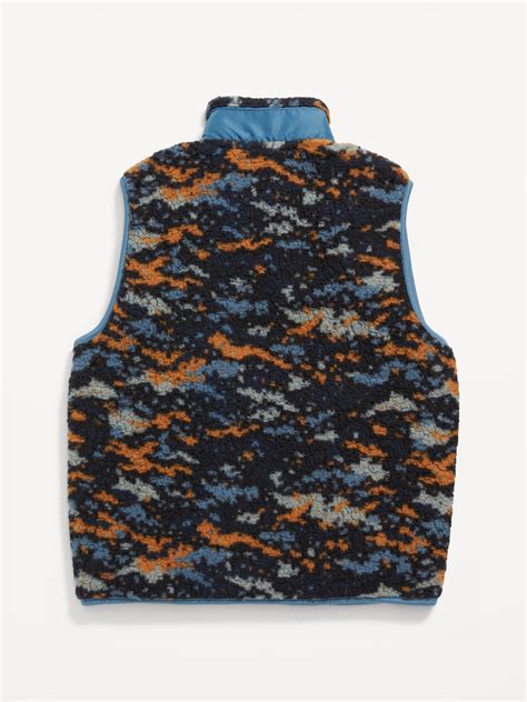 Sherpa Zip Vest For Boys Old Navy