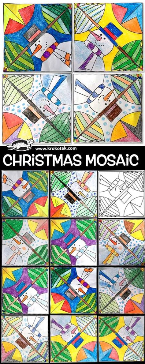 children activities, more than 2000 coloring pages | Christmas mosaics ...