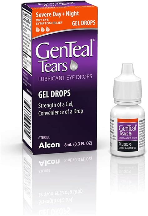 Genteal Tears Lubricant Eye Drops Moderate Liquid Drops