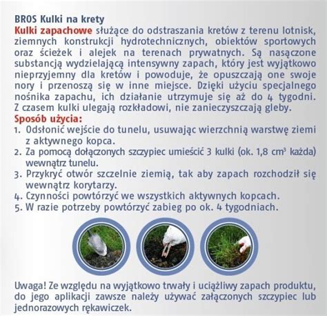 Skuteczne Kulki Na Krety Bros G Odstraszaj Ce Zapachy Dla Ochrony