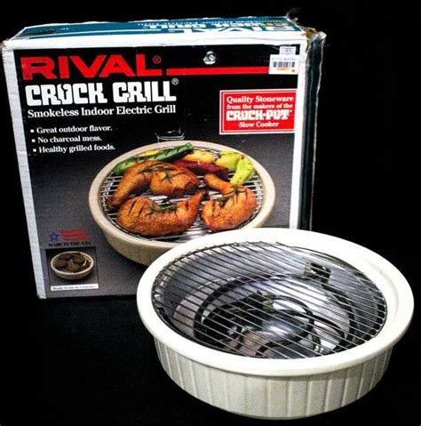 Rival Crock Grill Smokeless Indoor Electric Grill T U Bunting Online