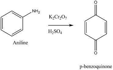 Oxidation Of Aniline With Acidified Potassium Dichromate Gives