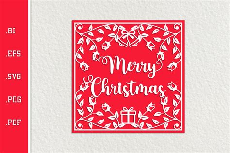 Christmas Card SVG EPS AI PNG PDF Graphic By Slim Studio Creative Fabrica