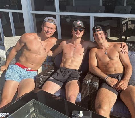 Rutger McGroarty Luca Fantilli Jacob Truscott Hot Hockey Players