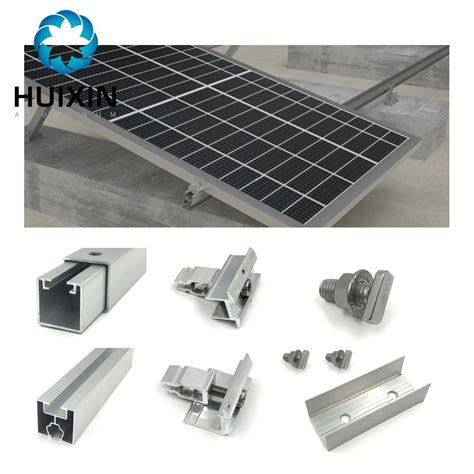 Simple Adjustable Angle Solar Mounting System Aluminium Concrete Roof