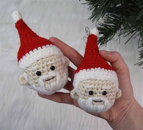 Free Crochet Ornaments Santa Furlscrochet