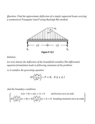 Fem Problem Of Elasticity Pdf