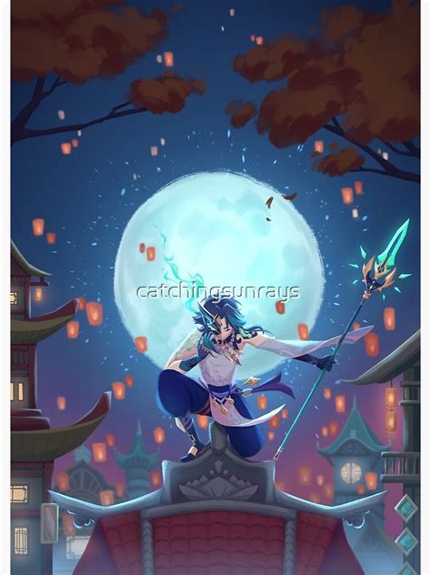 "GENSHIN IMPACT - Xiao Lantern Rite" Poster for Sale by catchingsunrays | Redbubble