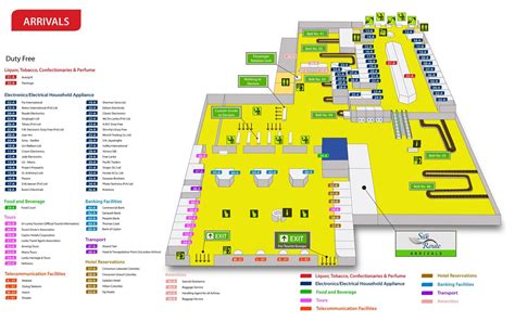 Bandaranaike Airport Map (CMB) - Printable Terminal Maps, Shops, Food, Restaurants Maps ...