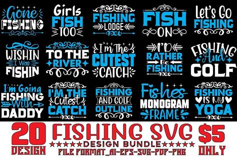 Fishing Svg Designs Bundle Graphic By Ar Designstore Creative Fabrica