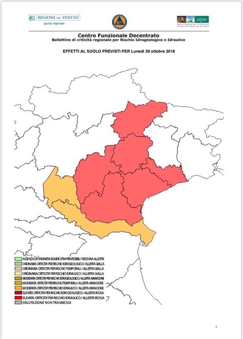 POLESINE AZZURRA VENETO ALLERTA ROSSA SU QUASI TUTTO IL VENETO FINO A