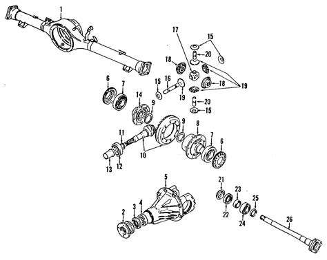 Chevrolet Tracker Axle Shafts Rear Left Differential 91176943