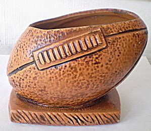 Football Shaped Planter Vase 1960