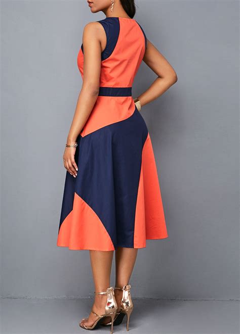 Sleeveless High Waist Button Detail Dress Usd 2996