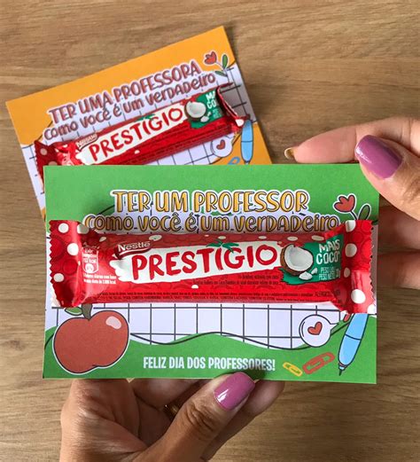 Card para Prestígio Dia dos Professores Elo7 Produtos Especiais