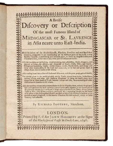 Madagascar—Boothby | A Brief Discovery or Description of the most