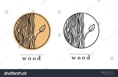 Logo Furniture Company Production Wood Products Stock Vector Royalty Free 1957485007