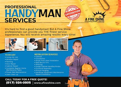 Handyman Services - A Fine Shine