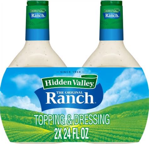 Hidden Valley Original Ranch Salad Dressing And Toppings 2 Pk 24 Fl Oz Fred Meyer