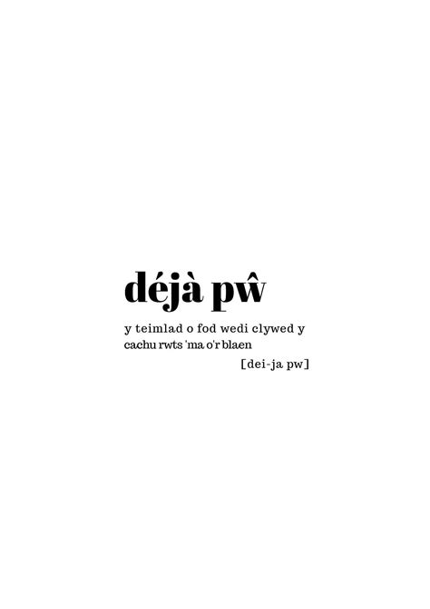 Imprimir Cymraeg A4 Deja Pw Gan Chwinc Etsy España