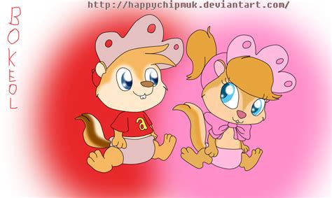 Baby Alvin and Brittany (happychipmuk) by Bokeol on DeviantArt