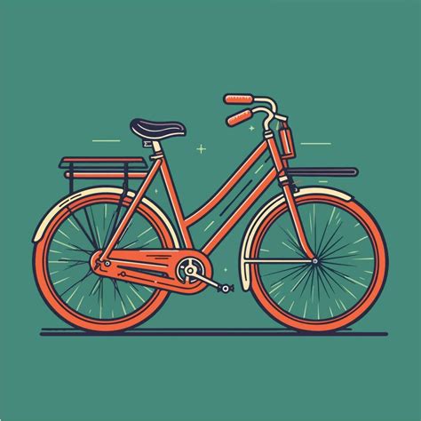 Bicycle on a vector illustration 23823922 Vector Art at Vecteezy