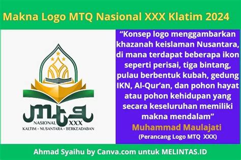 Kemenag Luncurkan Logo MTQ Nasional XXX 2024: Simbol Ketuhanan dan Kolaborasi untuk Kemajuan ...