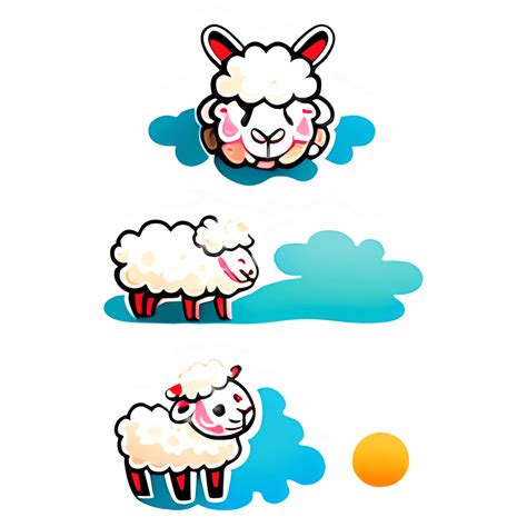 Sheep Stickers Set · Creative Fabrica