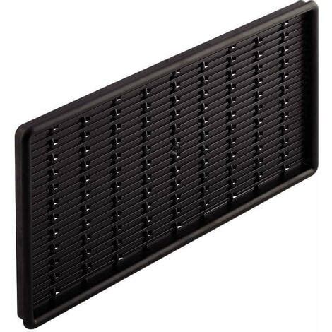 Grille d aération plastique avec bord de recouvrement à encastrer