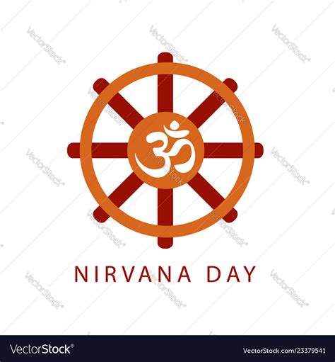 Buddhist celebration nirvana day Royalty Free Vector Image