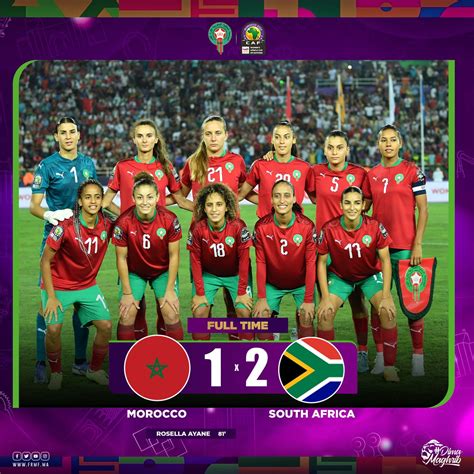 Équipe Du Maroc On Twitter 🏁full Time Thanks To Our Lionesses Who