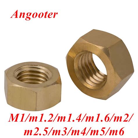 Pcs Din Brass Hex Nuts Thread M M M M M M M M M