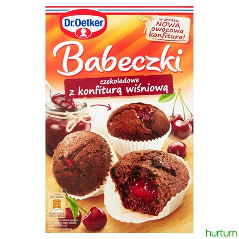 Dr Oetker Babeczki czekoladowe z konfiturą wiśniową 442 g w Hurtum pl