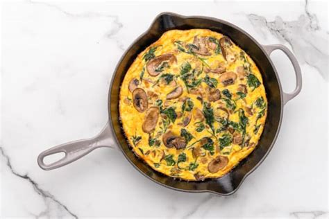 Spinach Mushroom Frittata Oh My Veggies