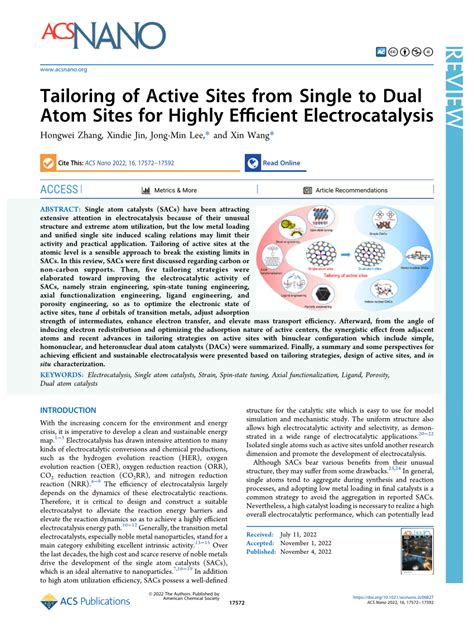 PDF Tailoring Of Active Sites From Single To Dual Atom Sites For