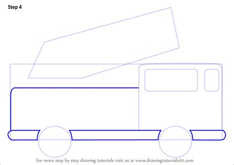 How to Draw Firetruck for Kids (Trucks) Step by Step ...