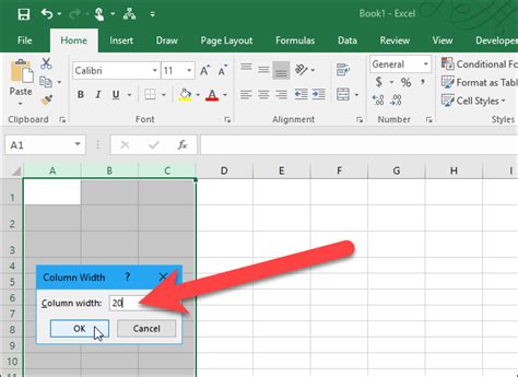 So Stellen Sie Zeilenh He Und Spaltenbreite In Excel Techecke