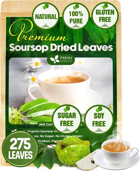 Amazon FreshDrinkUS Premium 275 Soursop Graviola Whole Dried